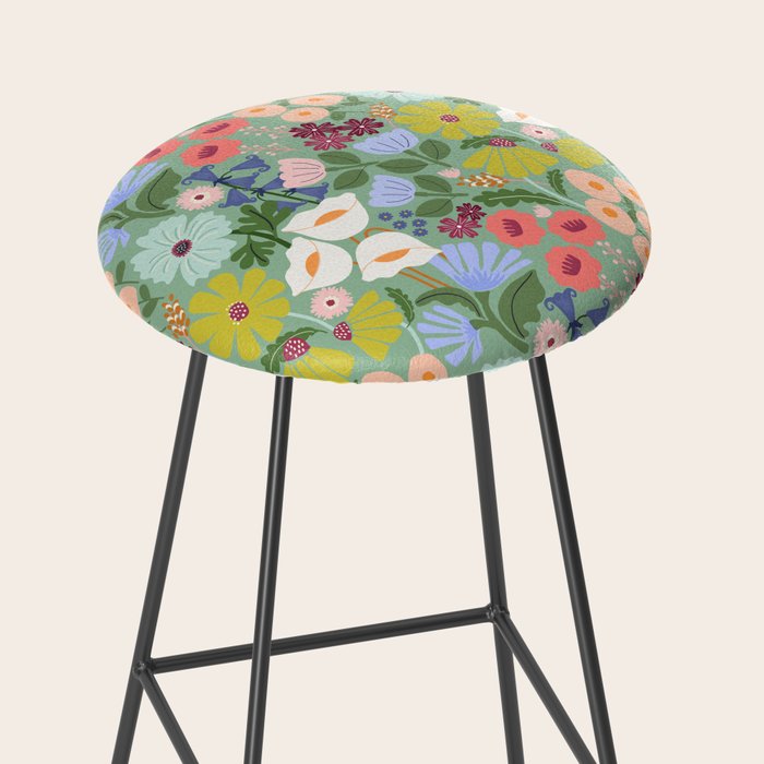 Meadow muse - green Stool Gallery Image 2