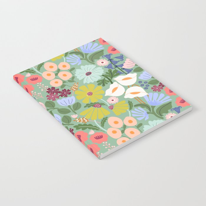 Meadow muse - green Notebook Gallery Image 2