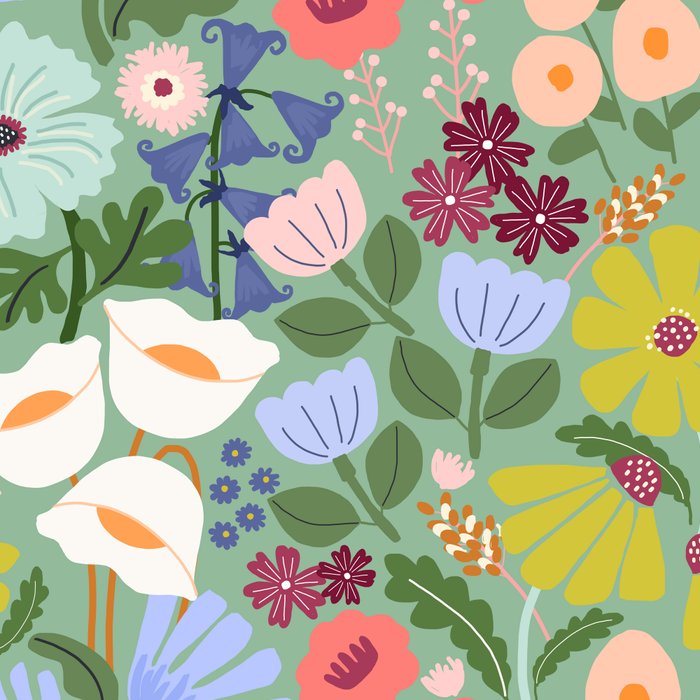 Meadow muse - green Coffee Mug Gallery Image 2