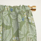William Morris Bramble Thyme Green Window Curtain Gallery Image 2
