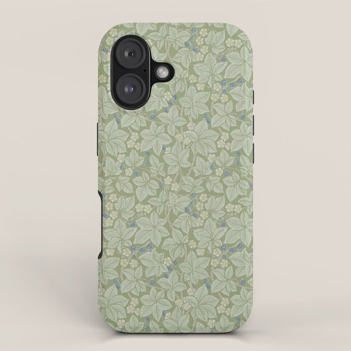 William Morris Bramble Thyme Green iPhone Case Gallery Image 1