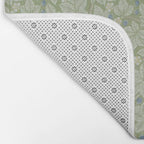 William Morris Bramble Thyme Green Bath Mat Gallery Image 2