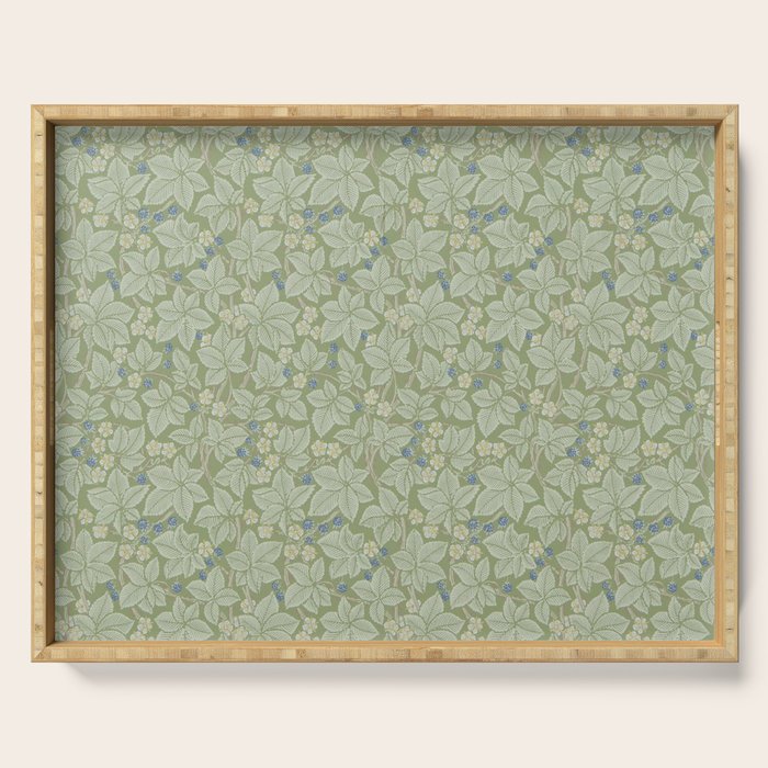 William Morris Bramble Thyme Green Serving Tray Gallery Image 1
