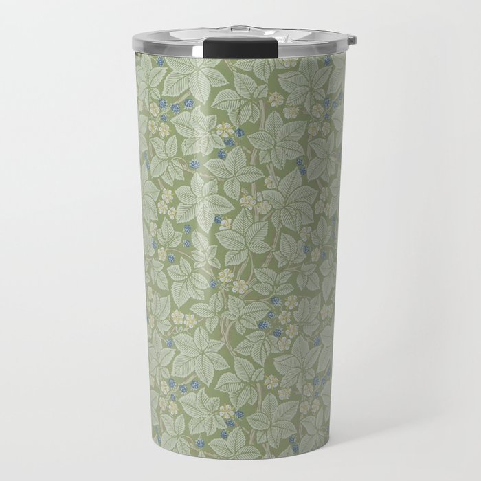 William Morris Bramble Thyme Green Travel Mug Gallery Image 1