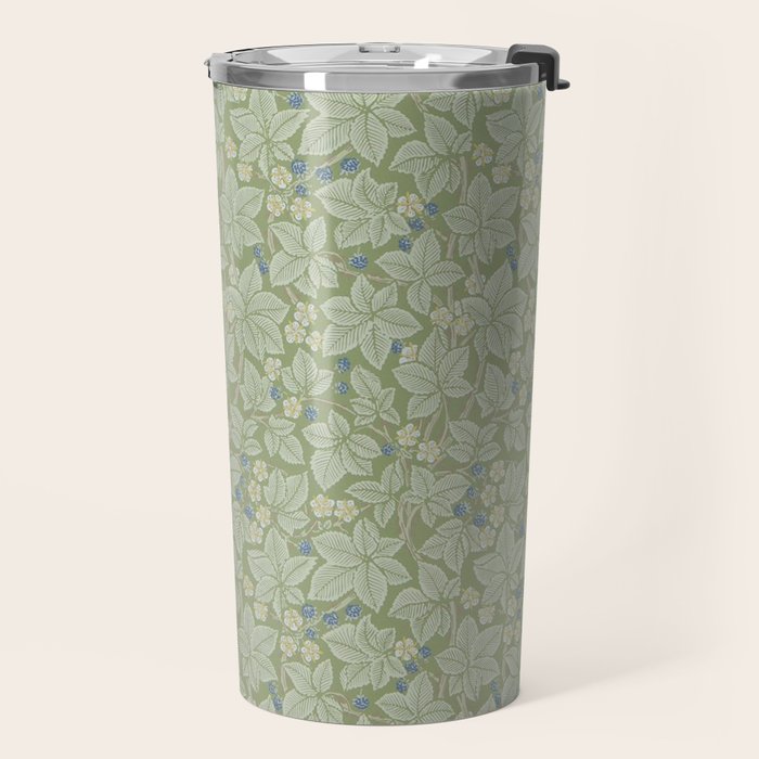 William Morris Bramble Thyme Green Travel Mug Gallery Image 2
