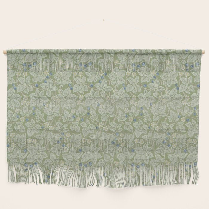 William Morris Bramble Thyme Green Wall Hanging Gallery Image 1