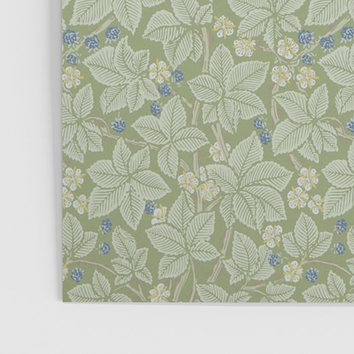 William Morris Bramble Thyme Green Poster Gallery Image 3