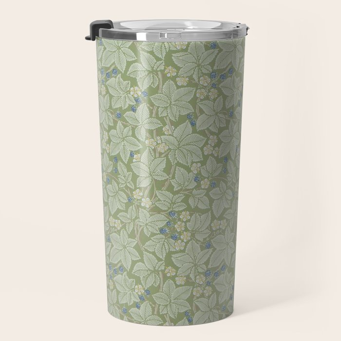 William Morris Bramble Thyme Green Travel Mug Gallery Image 3