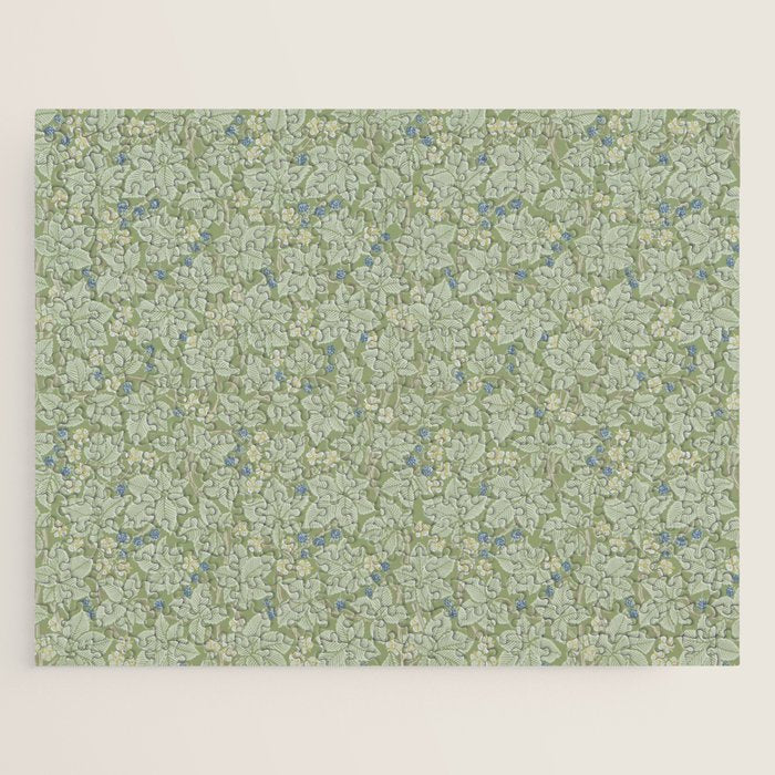 William Morris Bramble Thyme Green Jigsaw Puzzle Gallery Image 1