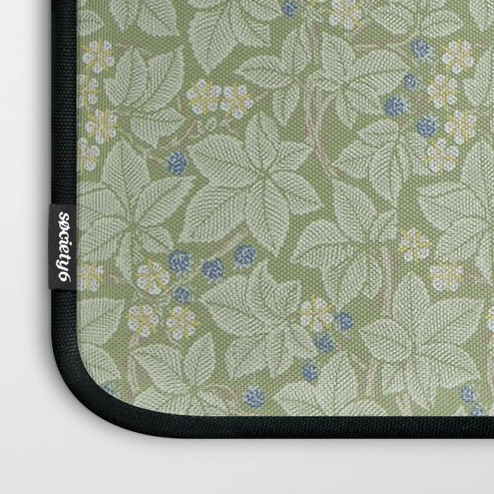 William Morris Bramble Thyme Green Laptop Sleeve Gallery Image 3