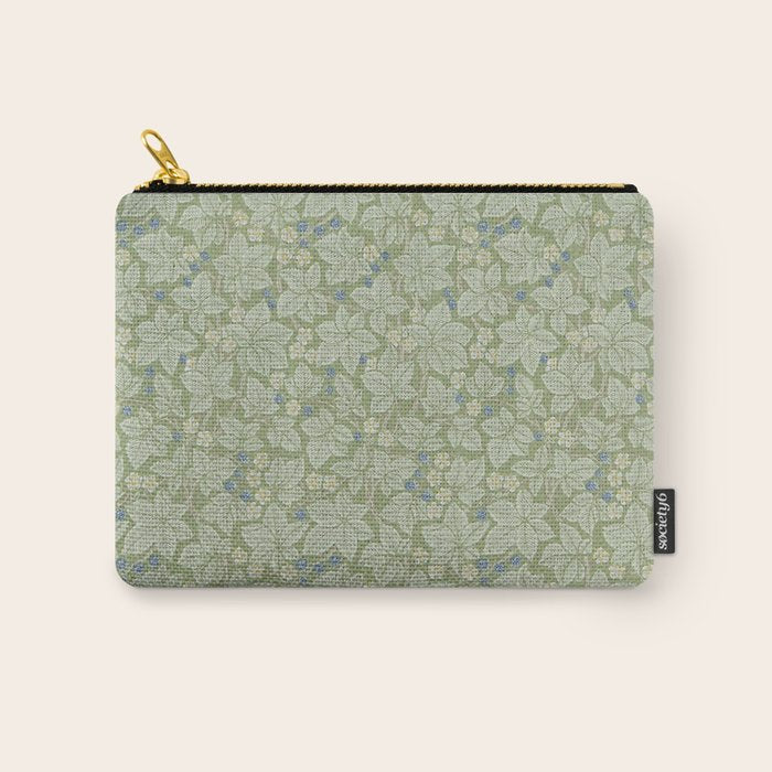 William Morris Bramble Thyme Green Carry All Pouch Gallery Image 1