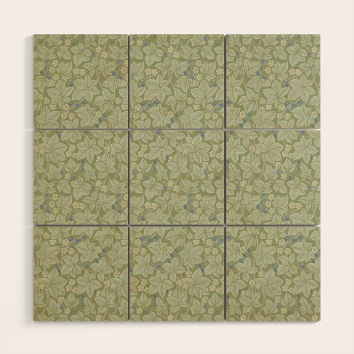 William Morris Bramble Thyme Green Wood Wall Art Gallery Image 1