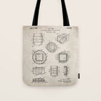 Whisky Barrel Patent - Whisky Art - Antique Tote Bag Gallery Image 1