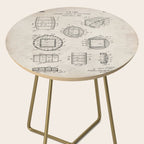Whisky Barrel Patent - Whisky Art - Antique Side Table Gallery Image 2