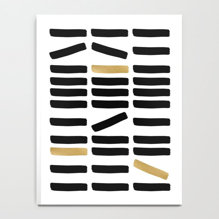 Black and Gold Abstract Notebook Gallery Image 4