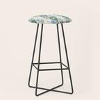 Pansy Diamond Floral Pattern Stool Gallery Image 1