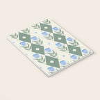 Pansy Diamond Floral Pattern Notebook Gallery Image 3
