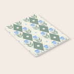 Pansy Diamond Floral Pattern Notebook Gallery Image 2