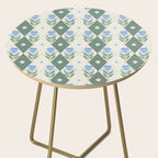 Pansy Diamond Floral Pattern Side Table Gallery Image 2