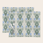 Pansy Diamond Floral Pattern Placemat Gallery Image 1