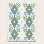 Pansy Diamond Floral Pattern Notebook Gallery Image 4