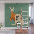 Hello Kangaroo Wall Mural Gallery Image 1
