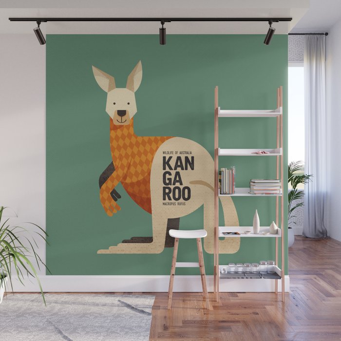 Hello Kangaroo Wall Mural Gallery Image 1
