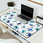 Watercolor Blue Crab Desk Mat Gallery Image 2