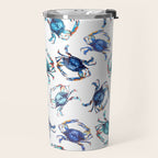 Watercolor Blue Crab Travel Mug Gallery Image 2