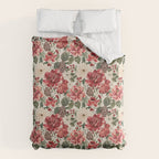 Vintage Christmas Floral Duvet Cover Gallery Image 6