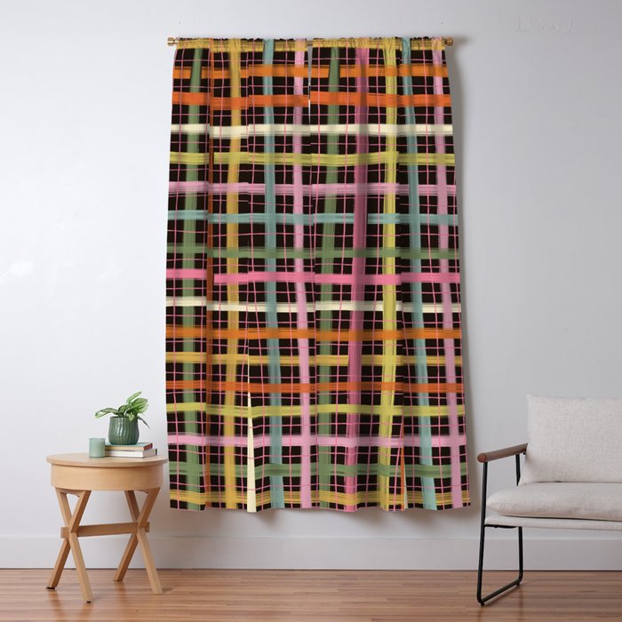 Plaid mood Window Curtain Gallery Image 5