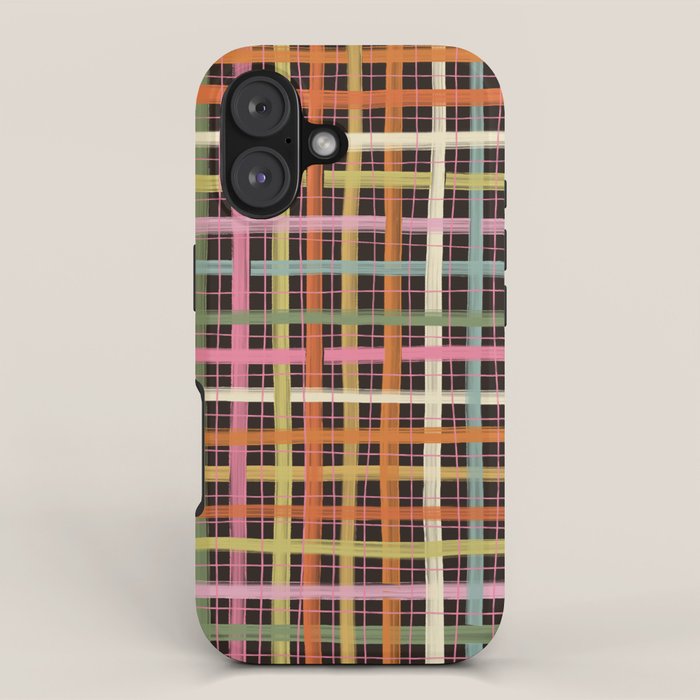 Plaid mood iPhone Case Gallery Image 1