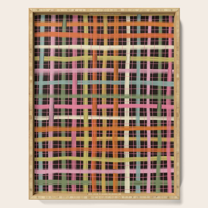Plaid mood Serving Tray Gallery Image 1