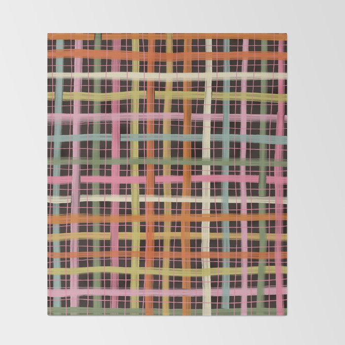 Plaid mood Throw Blanket Gallery Image 2