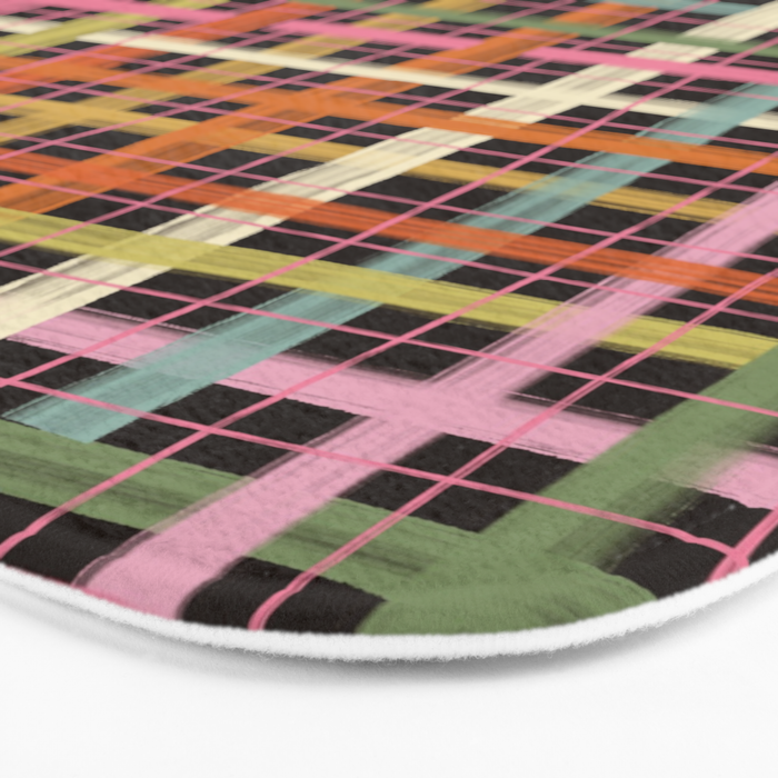 Plaid mood Bath Mat Gallery Image 3