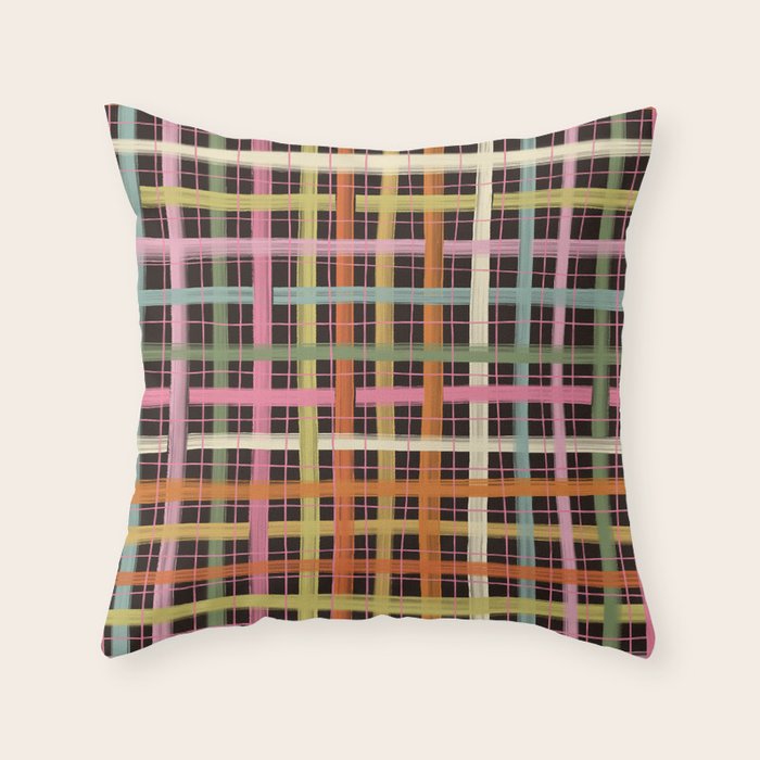 Plaid mood Throw Pillow Gallery Image 6