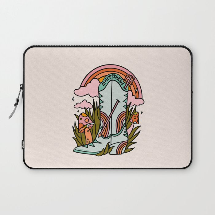 Sagittarius Cowboy Boots Laptop Sleeve