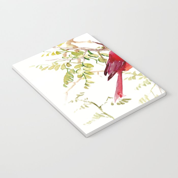 Northern Cardinal, cardinal bird lover gift Notebook Gallery Image 3