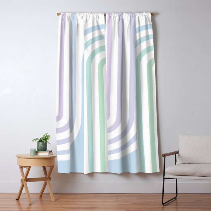 Bold Curvature Stripes XVII Window Curtain Gallery Image 5