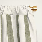 Neutral Green Modern Abstract Unique Art Window Curtain Gallery Image 2