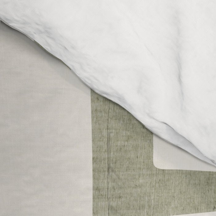 Neutral Green Modern Abstract Unique Art Comforter Gallery Image 4