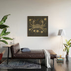 Crab with Daisies Wood Wall Art Gallery Image 2