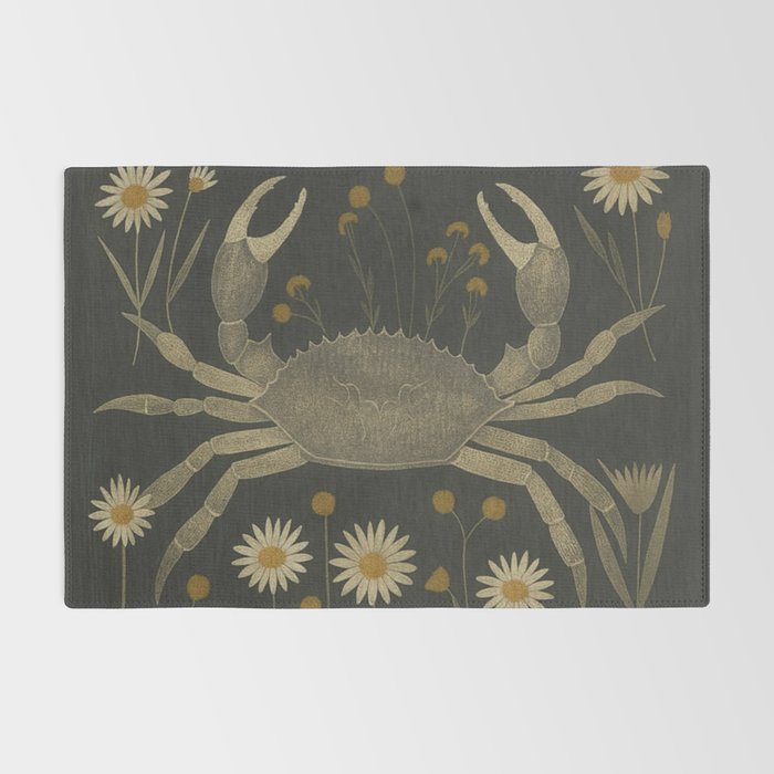 Crab with Daisies Rug Gallery Image 2