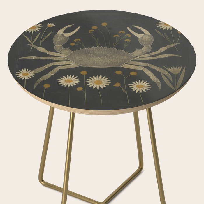 Crab with Daisies Side Table Gallery Image 2