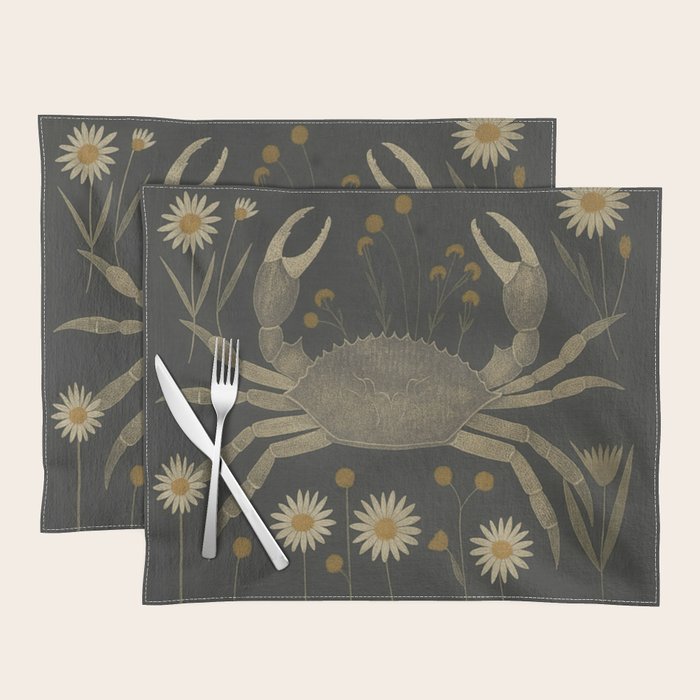 Crab with Daisies Placemat Gallery Image 1