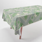 Green Geometric 1915 Hannah Borger Overbeck Tablecloth Gallery Image 1