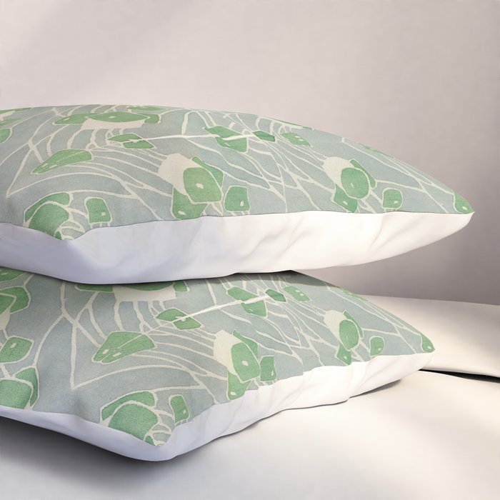 Green Geometric 1915 Hannah Borger Overbeck Pillow Sham Gallery Image 3
