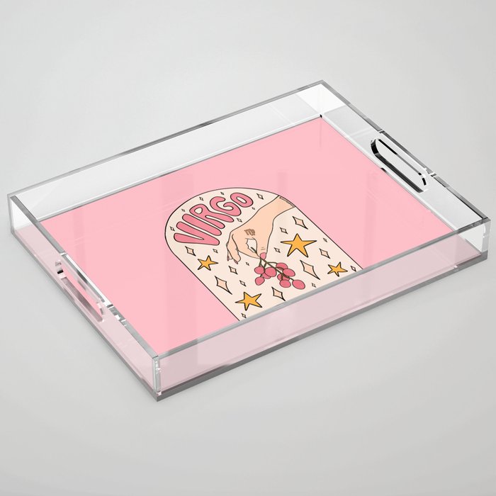 Virgo Lychee Acrylic Tray Gallery Image 1