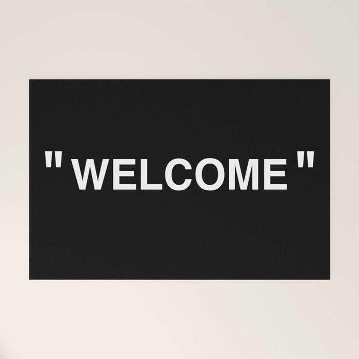" Art " (Negative) Welcome Mat Gallery Image 1
