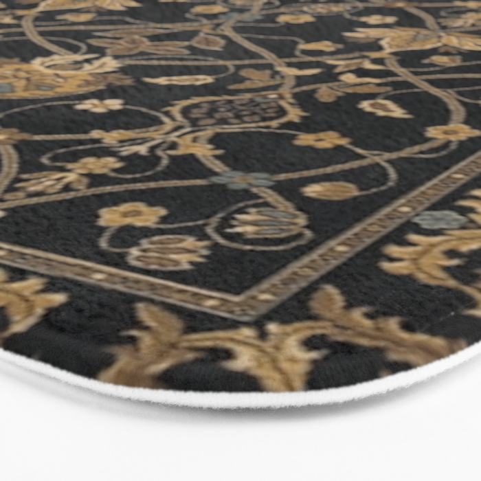 William Morris Antique Oriental Persian Floral Bath Mat Gallery Image 3